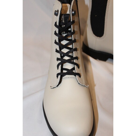 BLUNDSTONE WOMEN'S 2324 LACE UP LEATHER CHELSEA BOOTS OAT - Picture 6 of 8